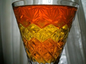 Желе с лимоном и персиком