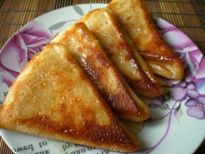 Крахмальные блинчики по рецепту бабушки