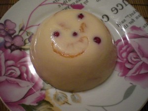 Молочное желе с мандаринами