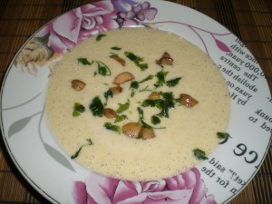 Суп-пюре из свежих грибов