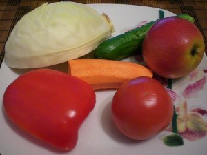 овощи на салат из капусты
